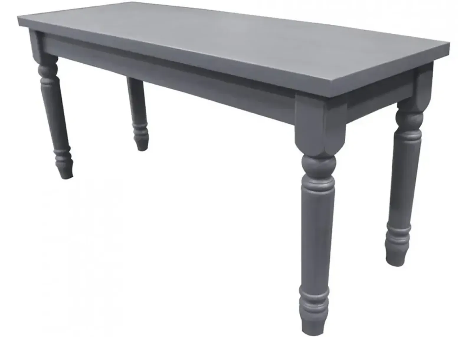 Best Master Luxembourg Solid Wood Dining Bench in Rustic Gray