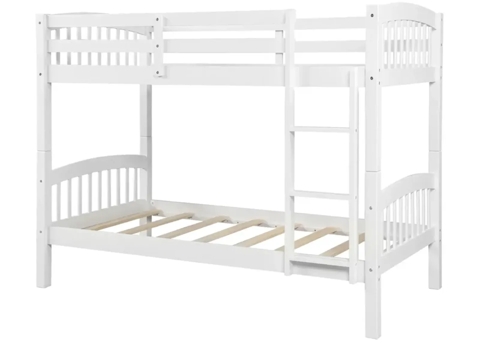 Twin Over Twin Bunk Bed With Ladder