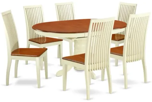 Dining Room Set Buttermilk & Cherry
