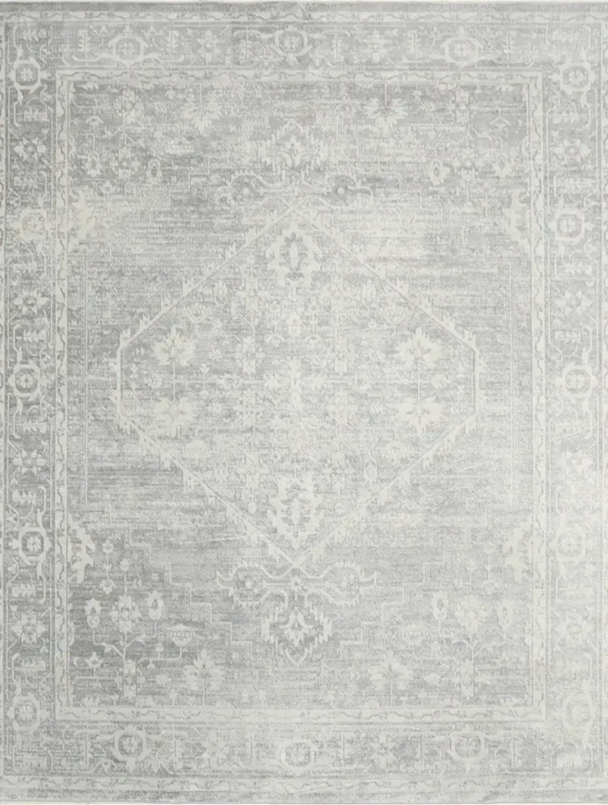 Astra Machine Washable ASW11 Light Gray 9' x 12' Rug