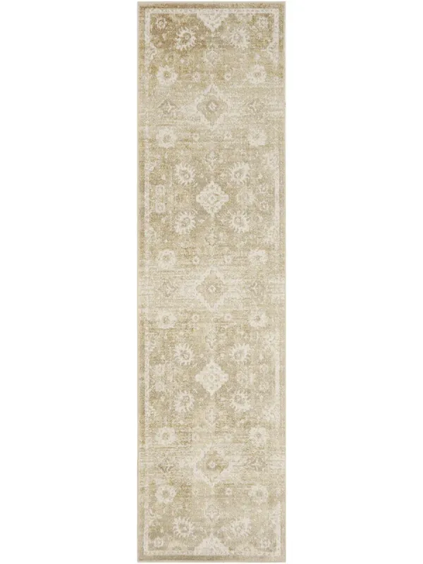 Astra Machine Washable ASW19 Ivory/Gold 2' x 6' Rug