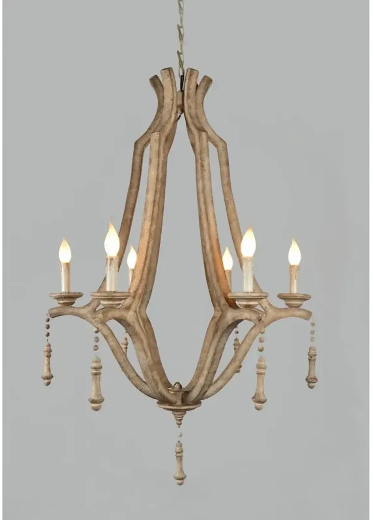 Carol Iron and Wood Pendant