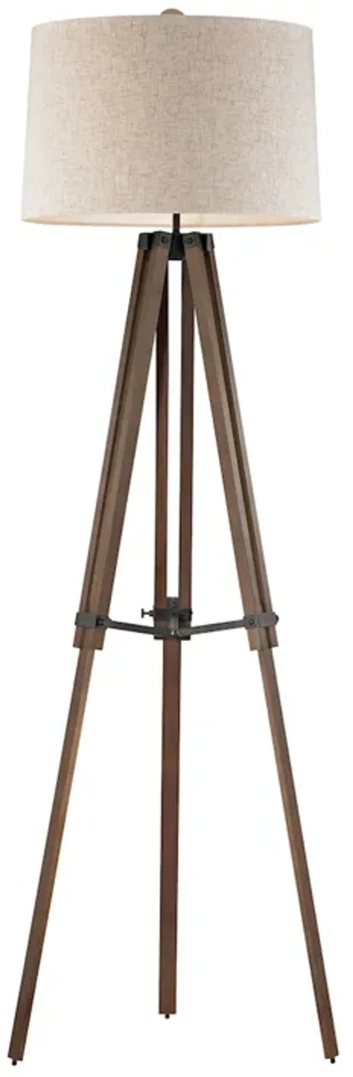 Wooden Brace 62'' Floor Lamp