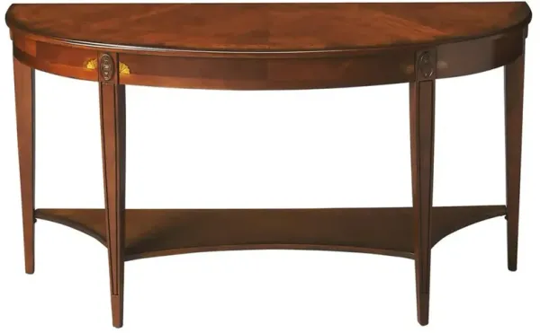 Butler Specialty Company Astor Demilune Console Table, Medium Brown