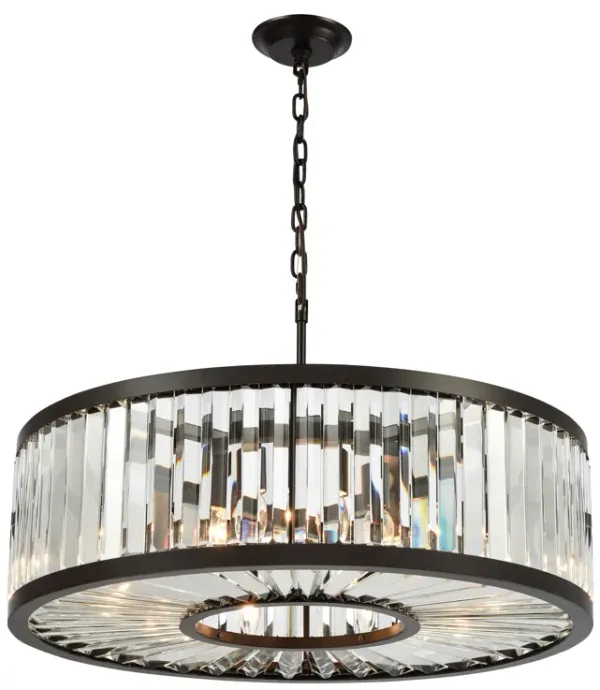 Palacial 28'' Wide 9-Light Chandelier