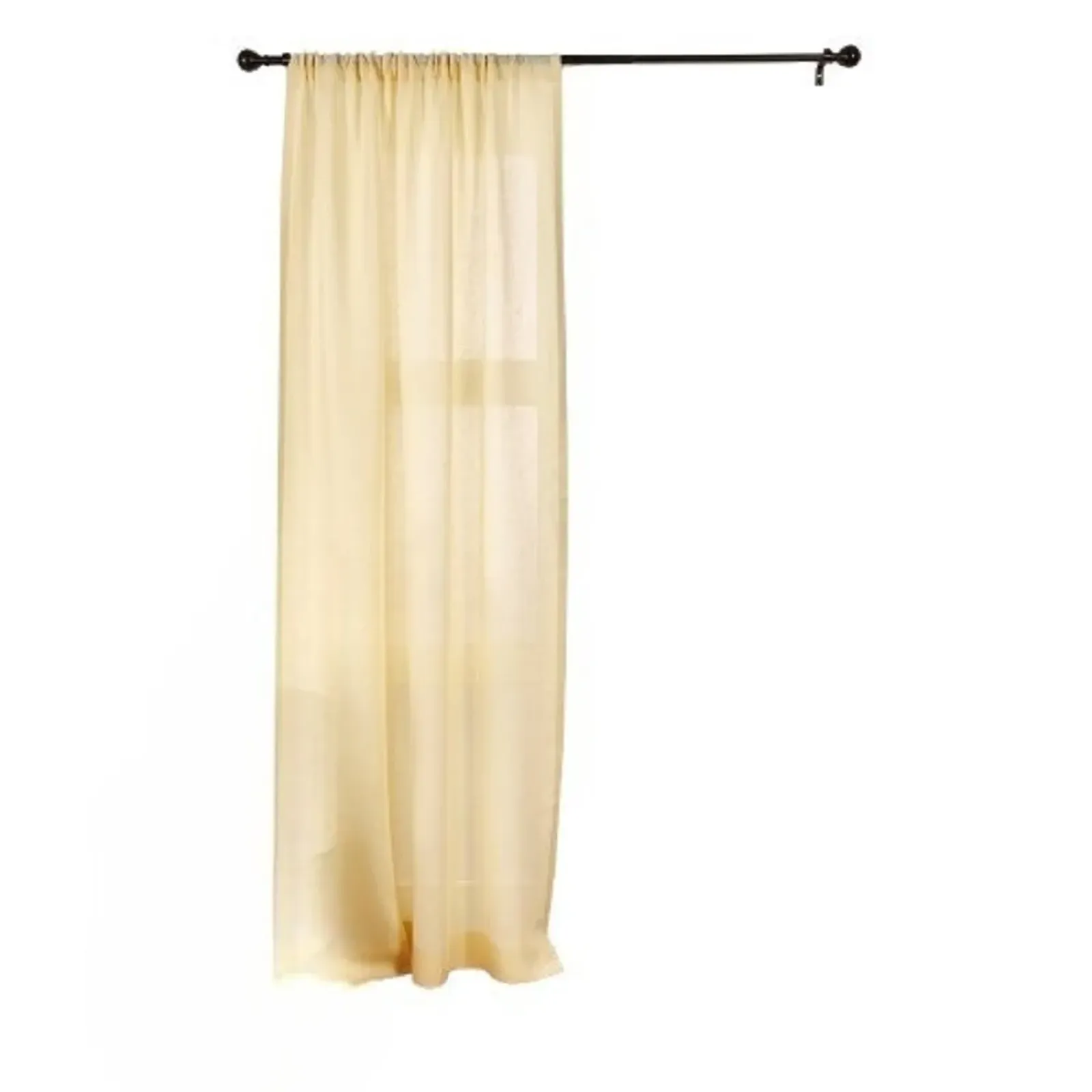 Solino Home 100% Pure Linen Sheer Curtain for Thanksgiving, Christmas