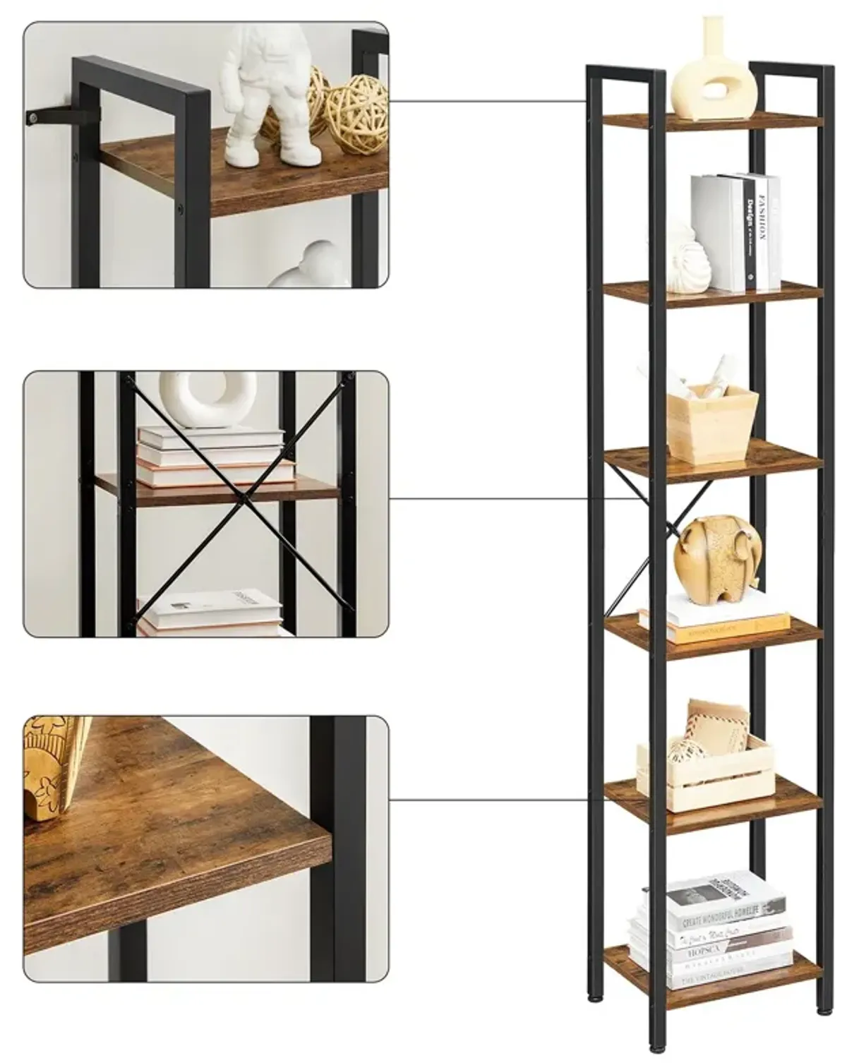 Slim and Stylish Bookshelf for Compact Living