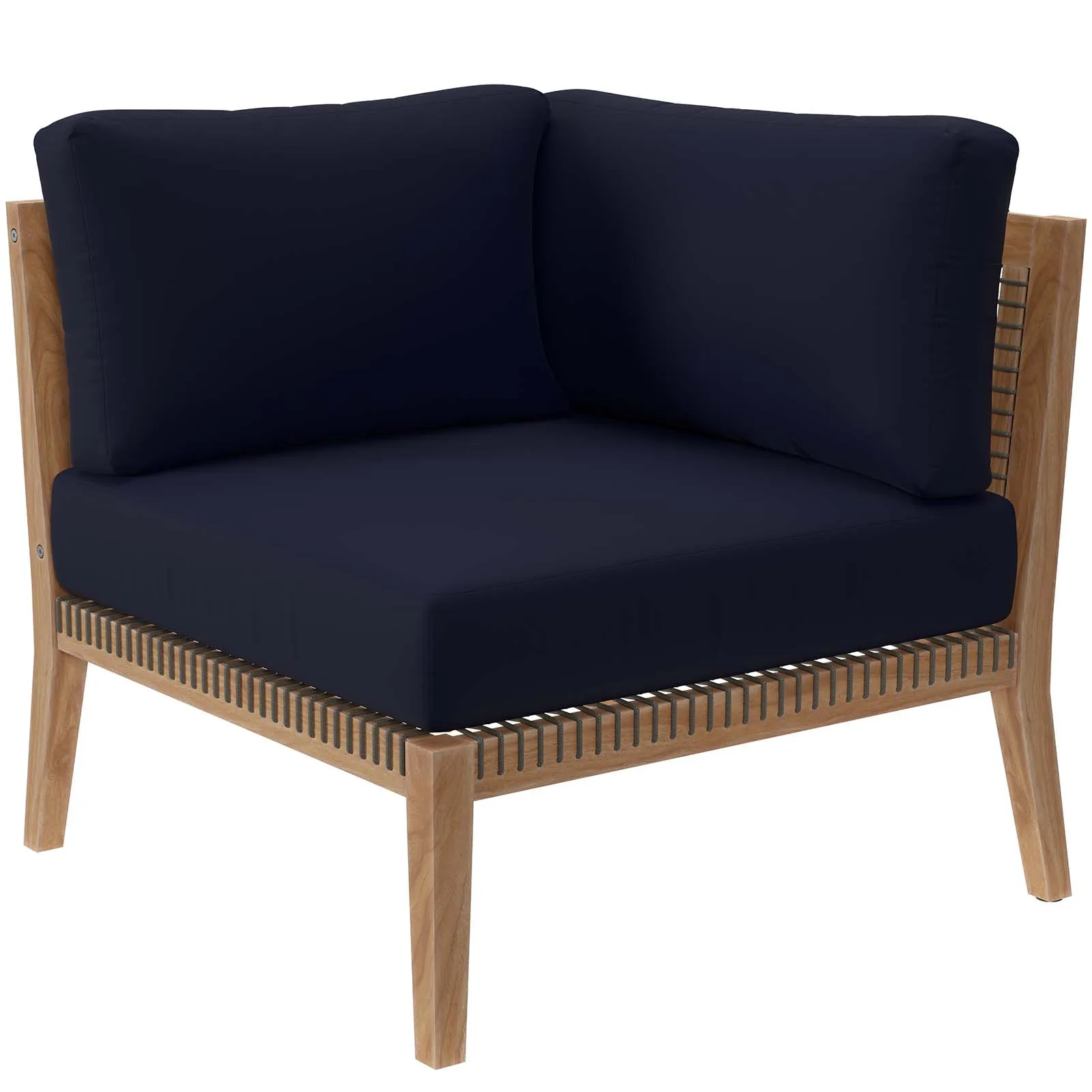 Modway - Clearwater Outdoor Patio Teak Wood Sofa