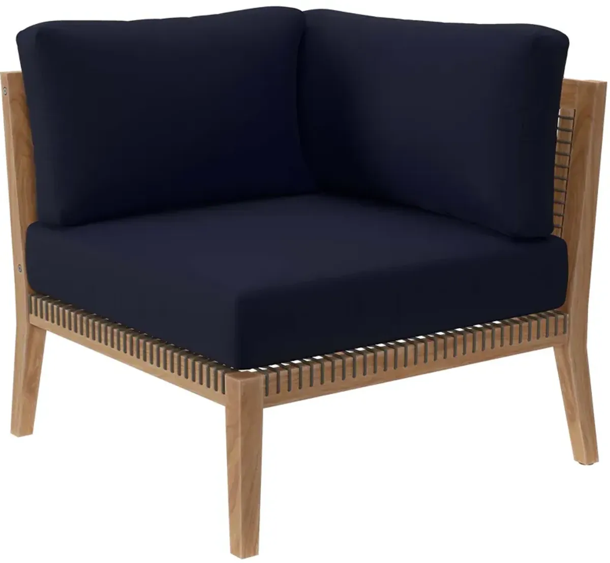 Modway - Clearwater Outdoor Patio Teak Wood Sofa