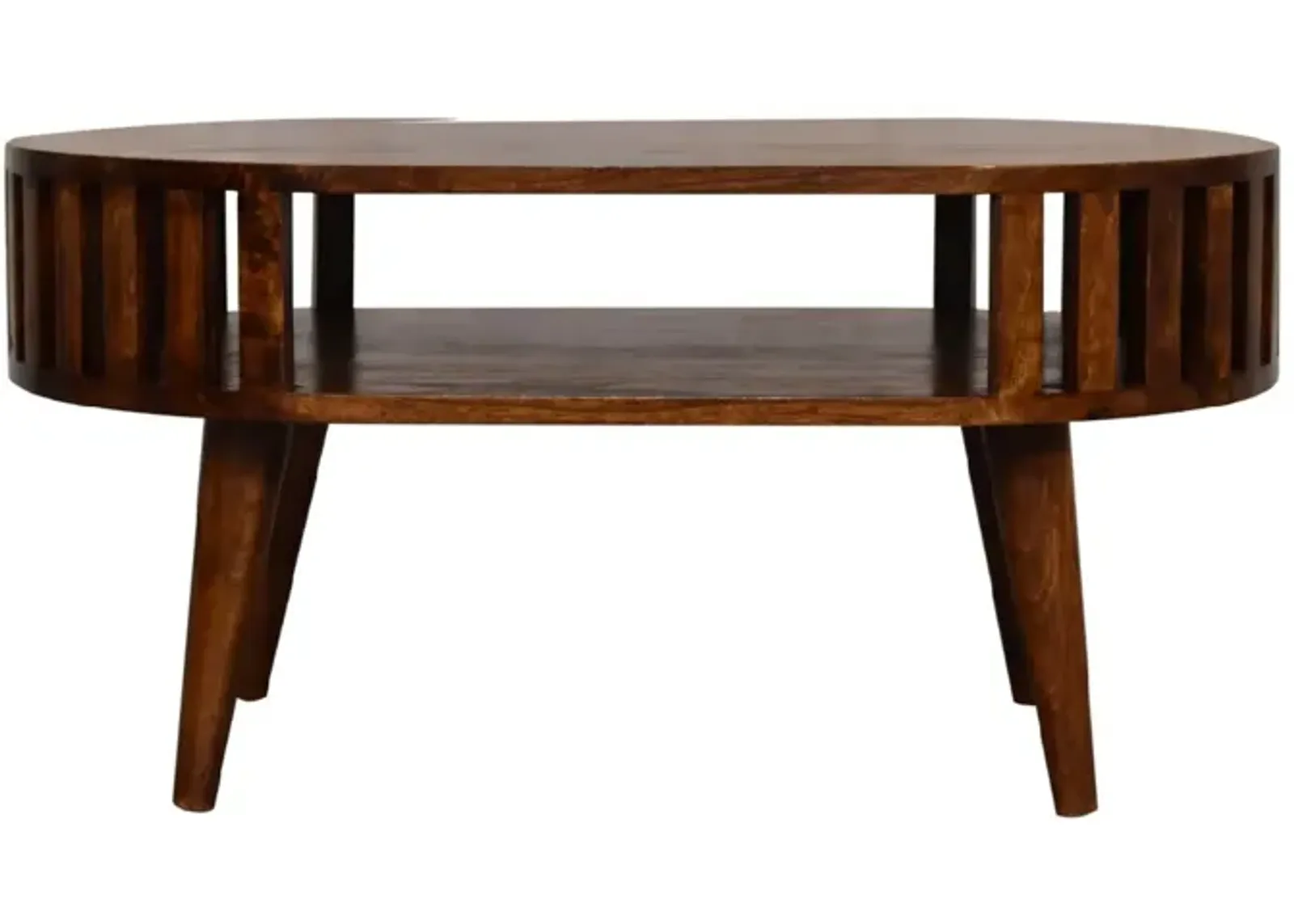 Ariella Chestnut  Open Shot Solid Wood Coffee Table