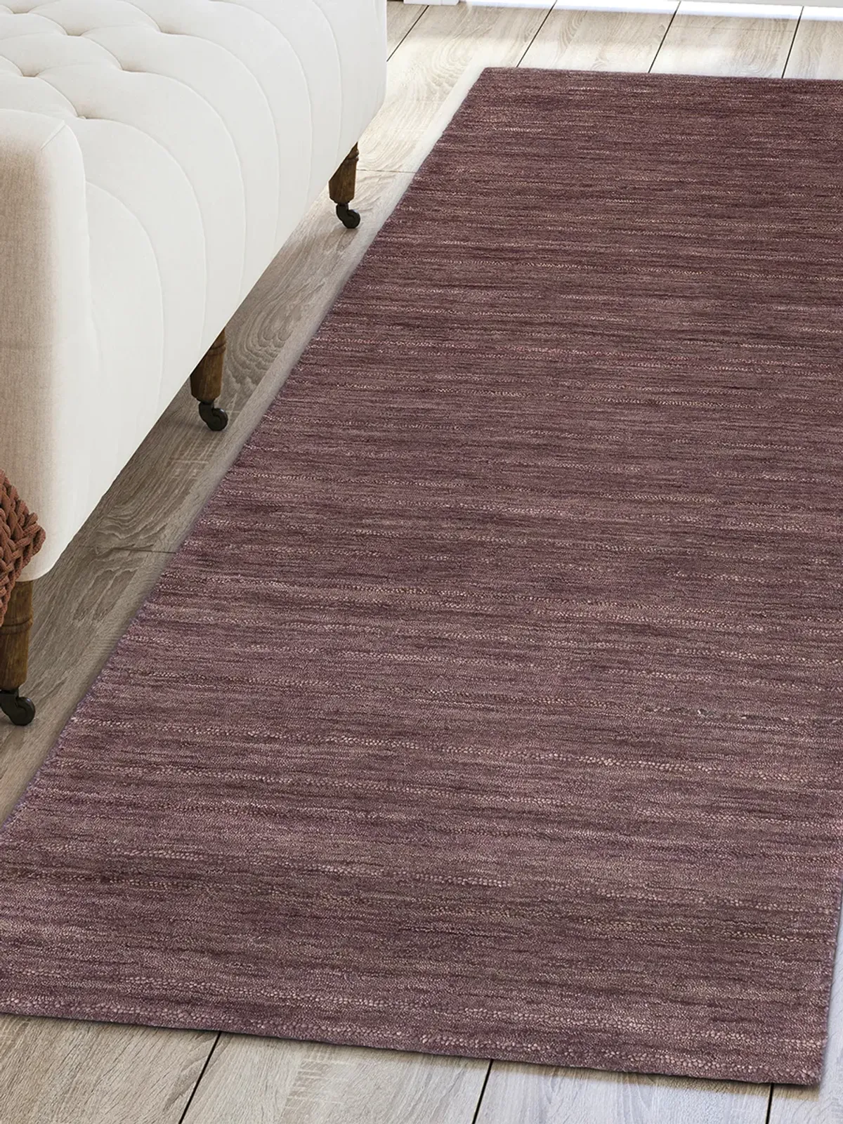 Rafia RF100 Plum 2'3" x 7'6" Rug