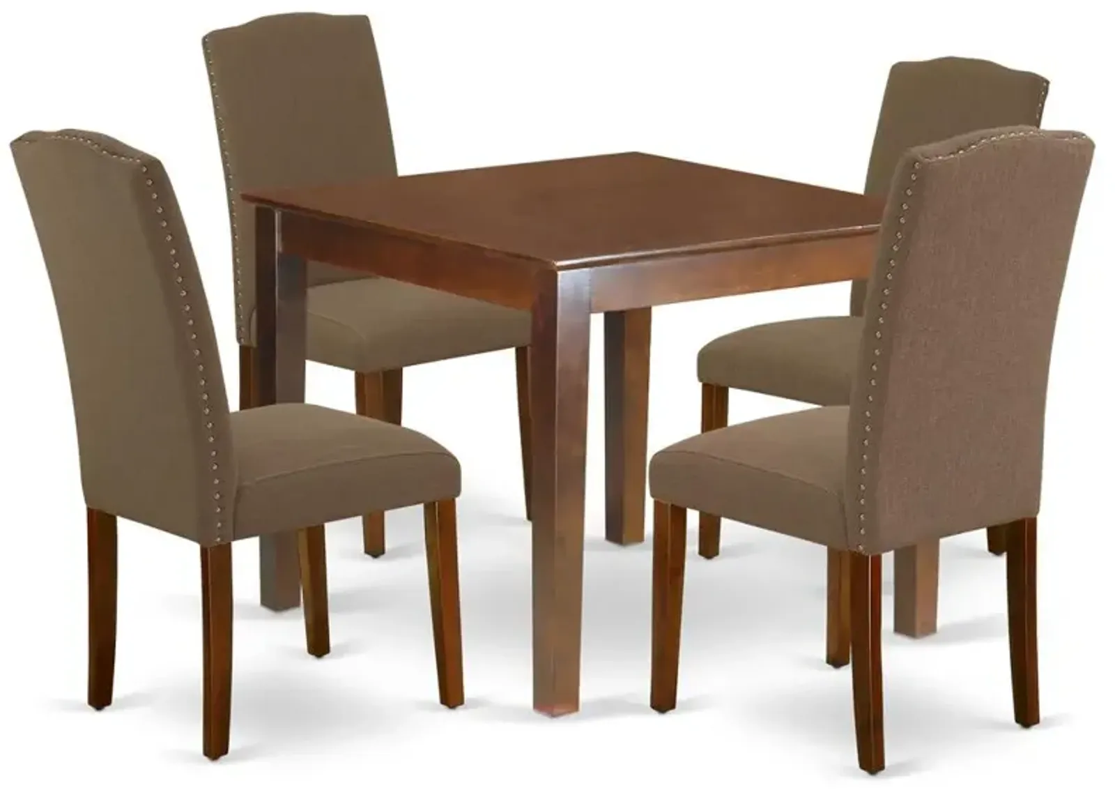 Dining Room Set Mahogany, OXEN5-MAH-18