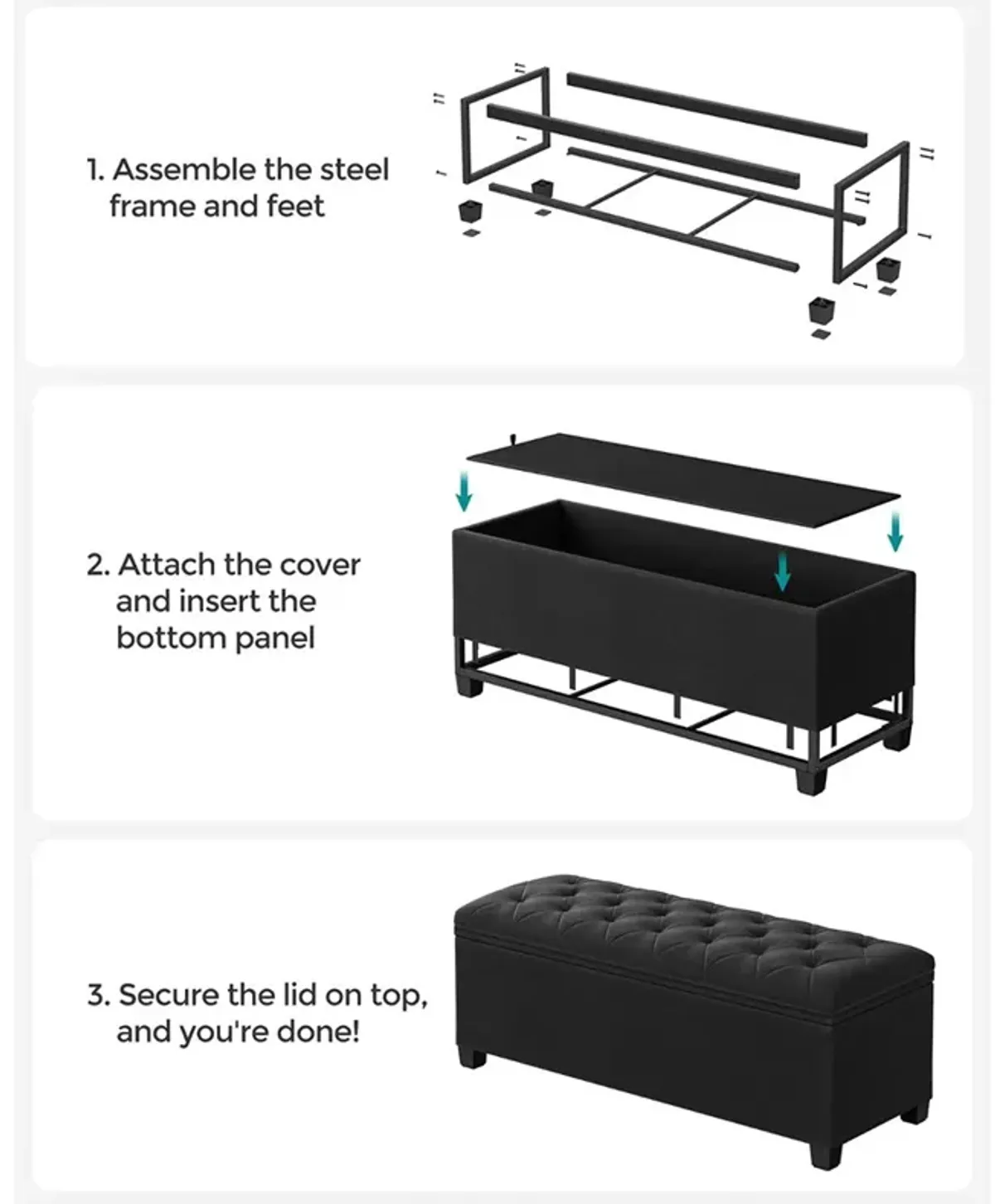 Storage Ottoman Bench for Organized Seating and Stylish Storage