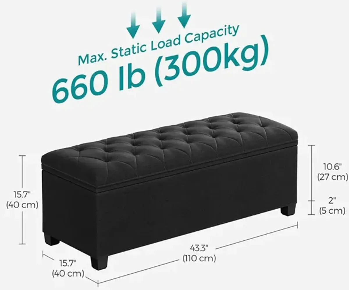 Storage Ottoman Bench for Organized Seating and Stylish Storage