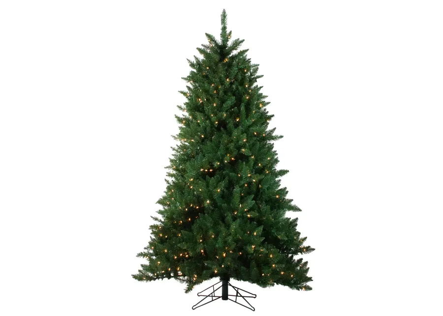 7.5' Pre-Lit Medium Montana Pine Artificial Christmas Tree - Clear Lights