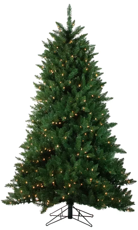 7.5' Pre-Lit Medium Montana Pine Artificial Christmas Tree - Clear Lights