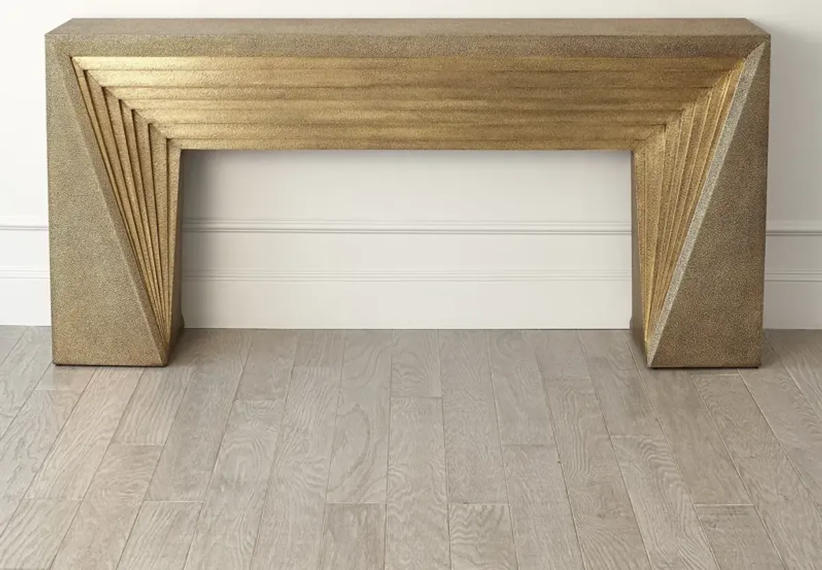 Deco Console-Brass