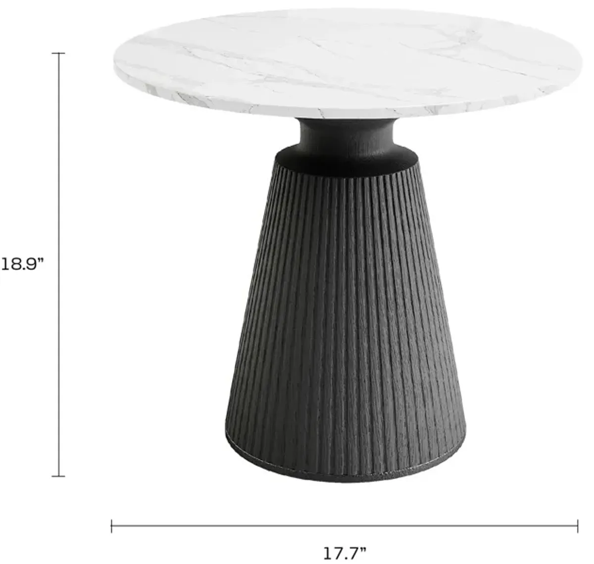 17.5" LEDA OUTDOOR & INDOOR SIDE TABLE