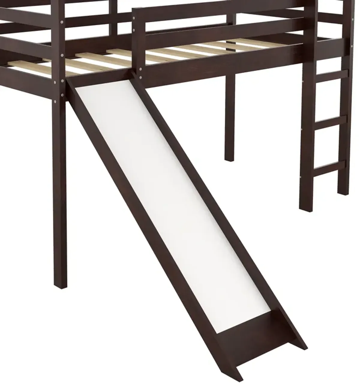 Merax Kids Children House Bed Loft Bed with Slide