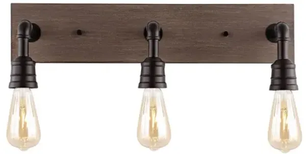 Corbett 3-Light Rustic Farmhouse Iron LED Vanity