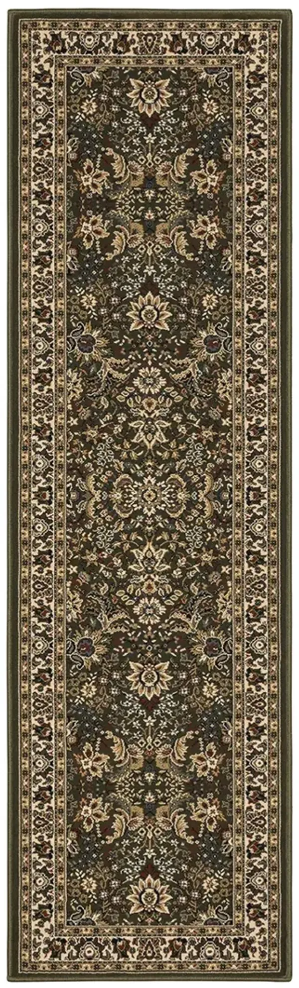 Ariana 2'7" x 9'4" Green Rug