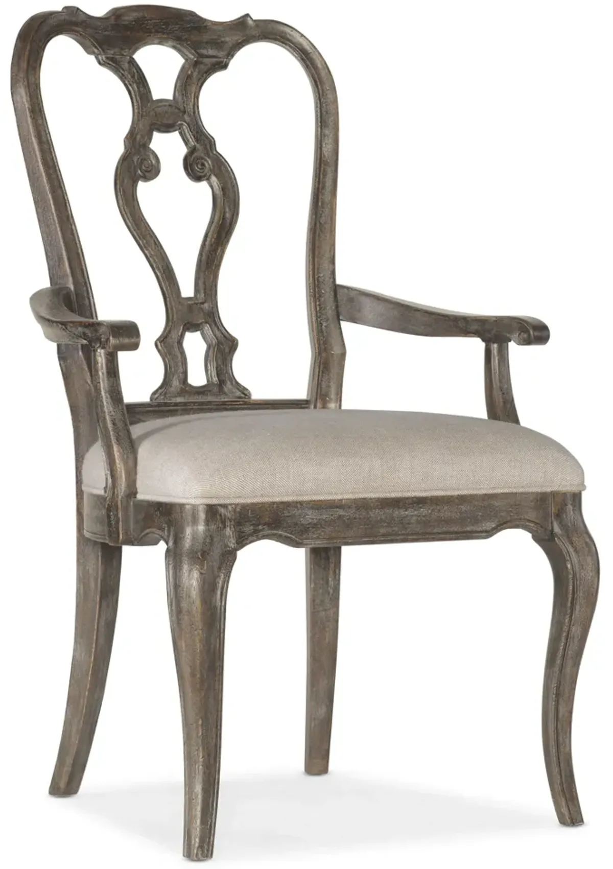 Traditions Wood Back Arm Chair