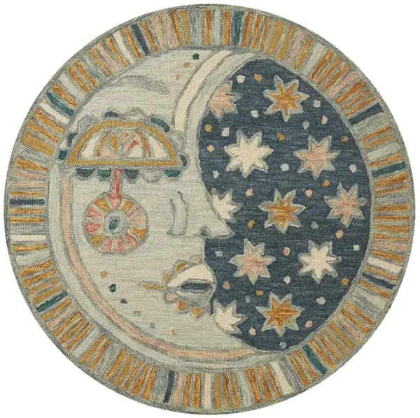 Ayo AYO01 Ocean/Sunset 3' x 3' Round Rug