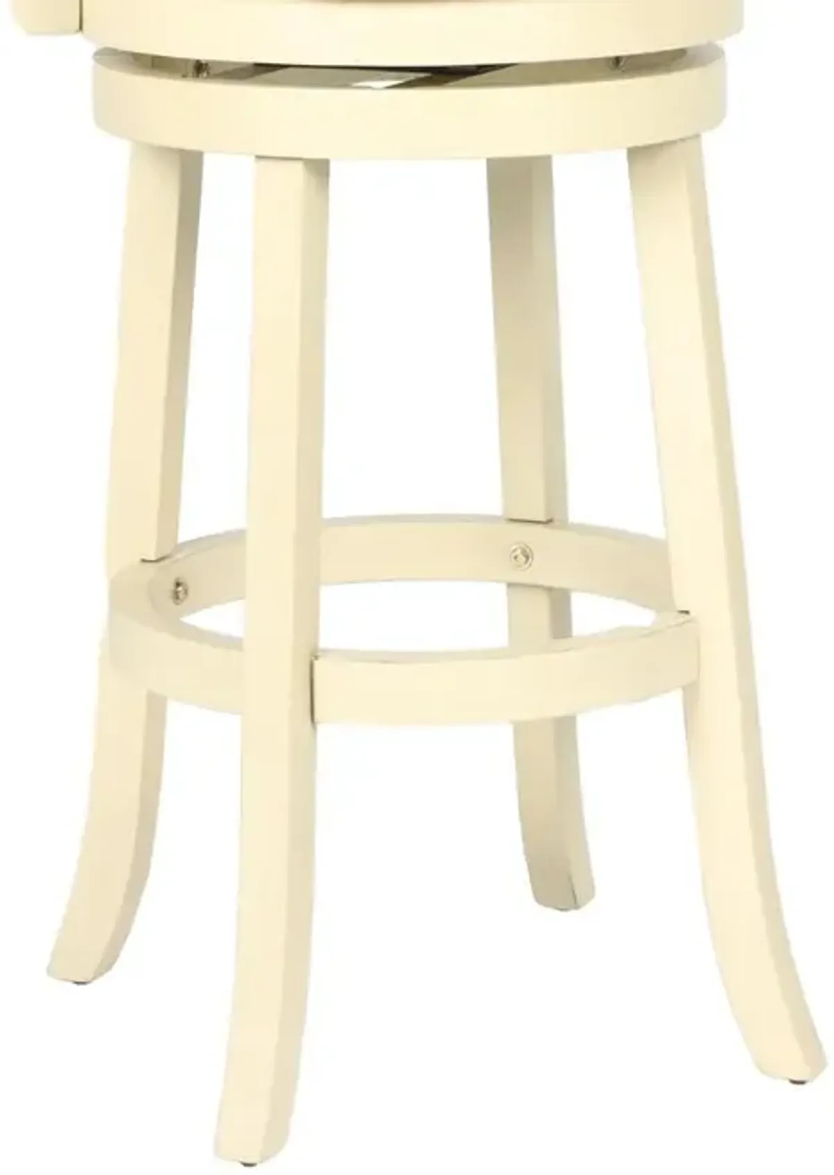 New Classic Furniture Furniture York 29 Wood Bar Stool with Fabric Seat in Ant White