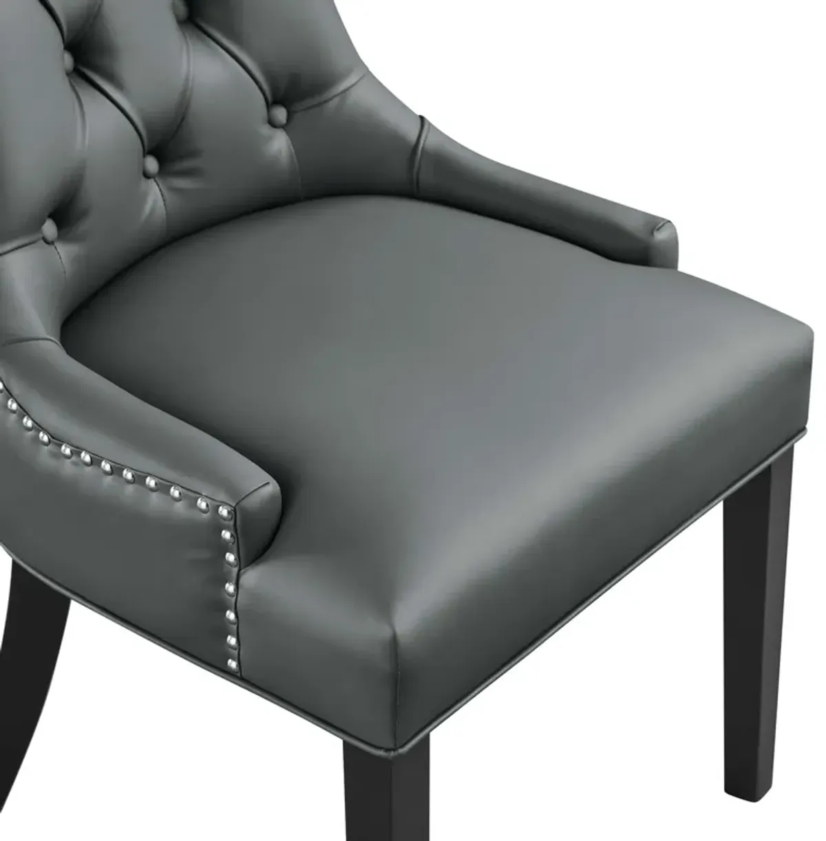 Regent Tufted Vegan Leather Dining Chair