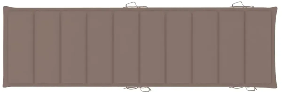 vidaXL Sun Lounger Cushion Taupe 73.2"x22.8"x1.6"