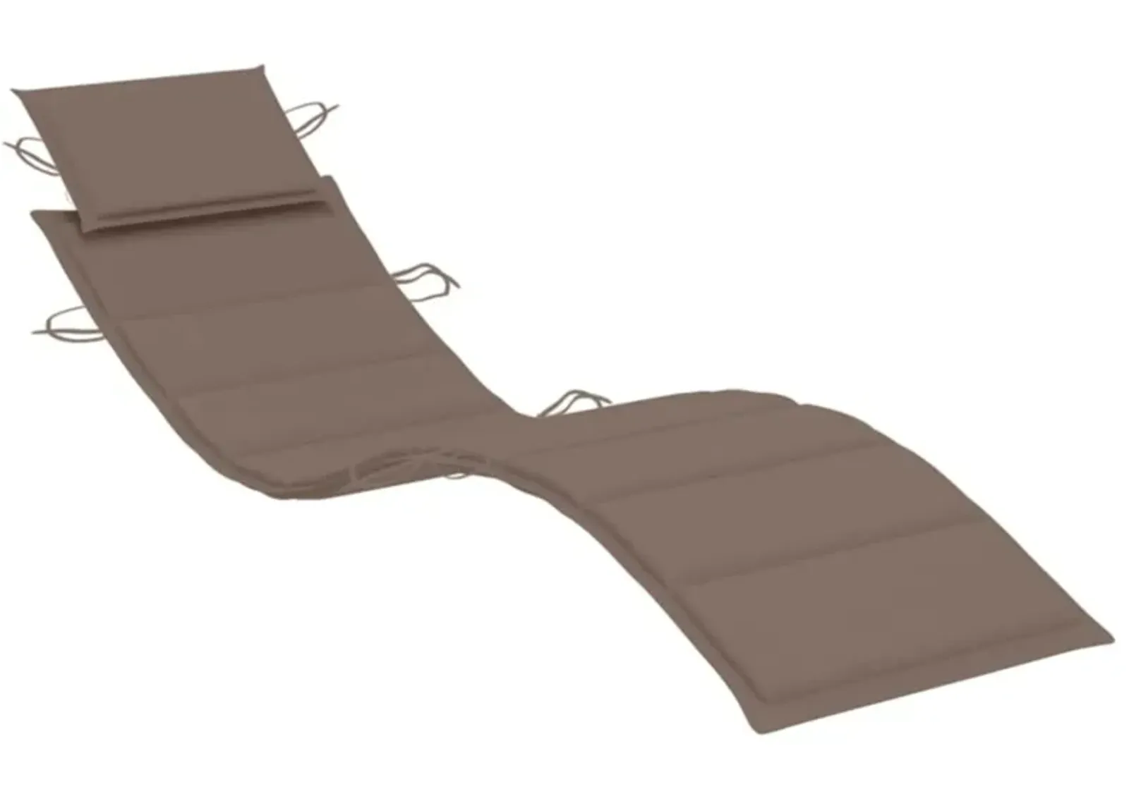 vidaXL Sun Lounger Cushion Taupe 73.2"x22.8"x1.6"