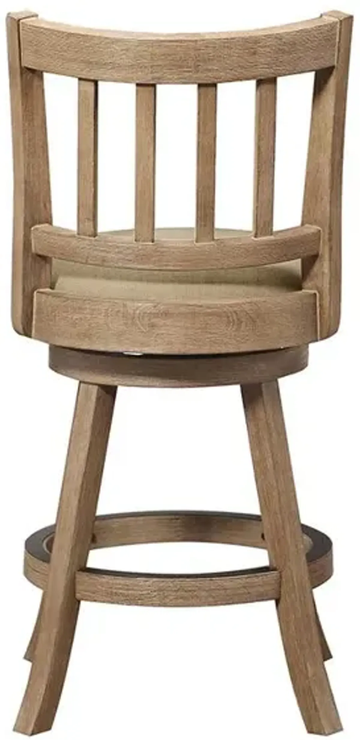 Boraam Sheldon Swivel Counter Stool 24 - Driftwood Wire-Brush & Oatmeal