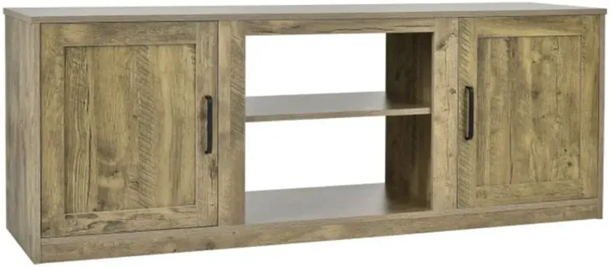 Hivvago 58 Inch TV Stand with 1500W Faux Fireplace for TVs up to 65 Inch