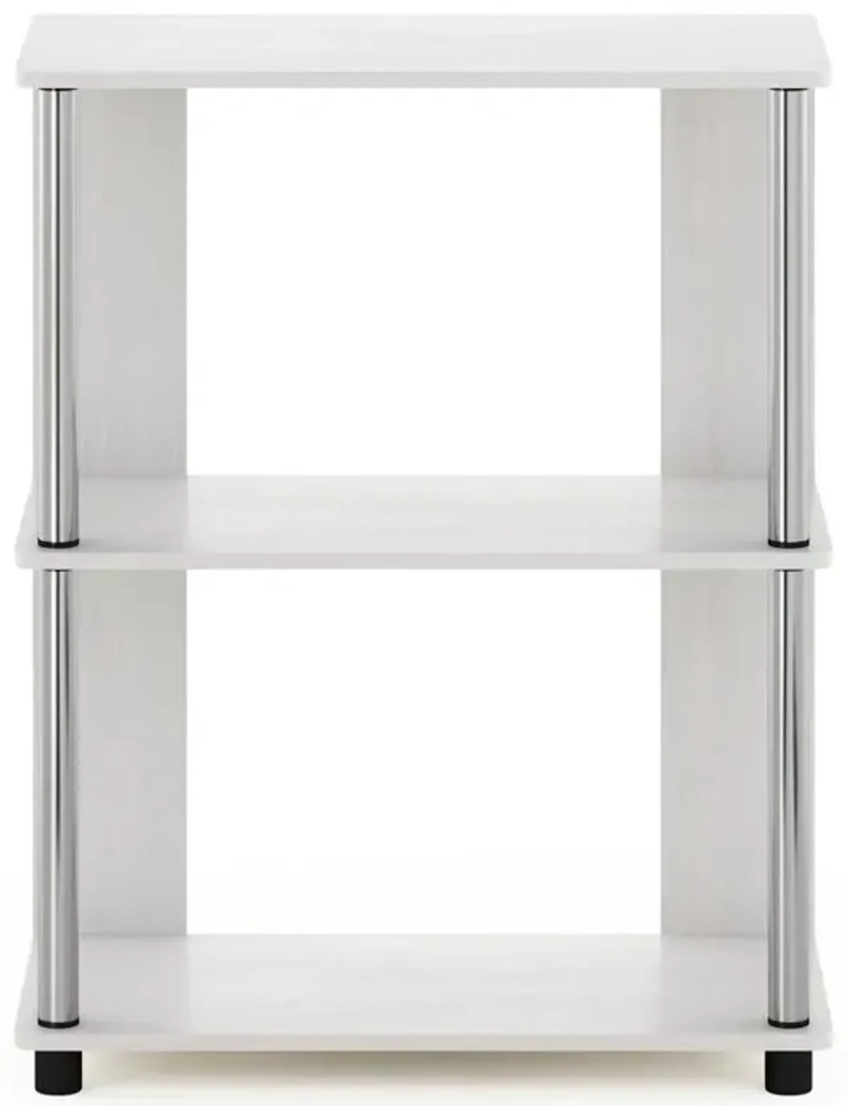 Furinno JAYA Simple Design Bookcase, White Oak/Chrome