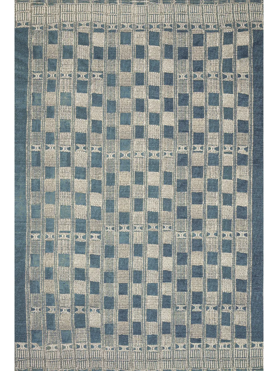 Mika MIK08 Blue/Ivory 7'10" x 11'2" Rug