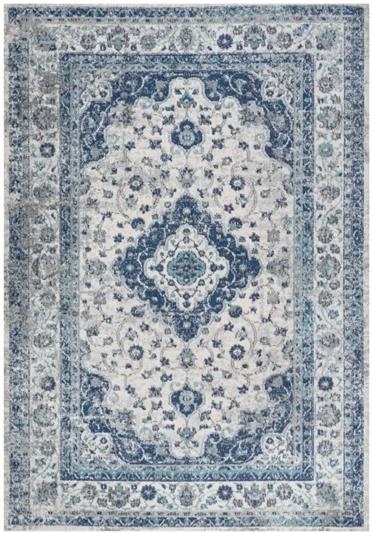 Indhira Ornate Medallion Persian Area Rug