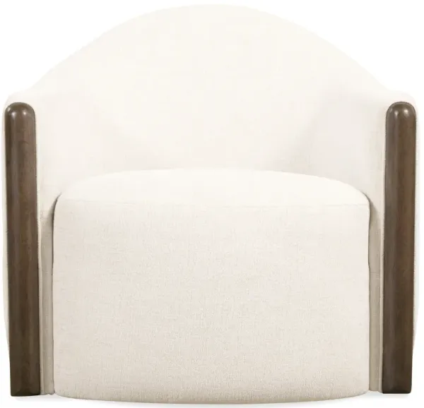Cora Favara Ivory Swivel Chair