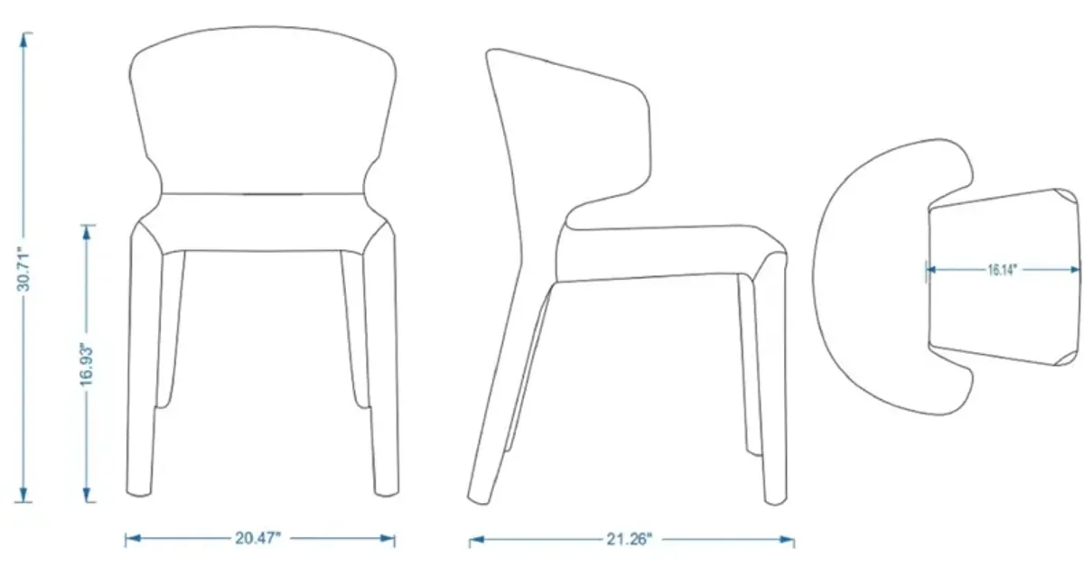 Conrad Beige Dining Chairs (Set of 2)
