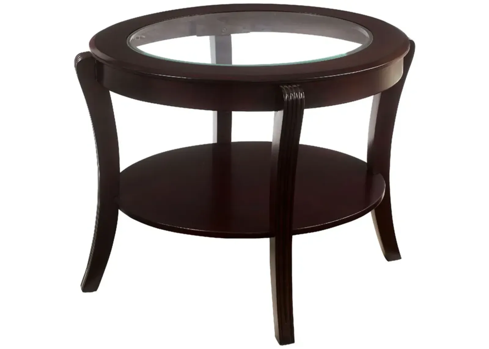 Finley Contemporary Style End Table, Expresso Finish-Benzara