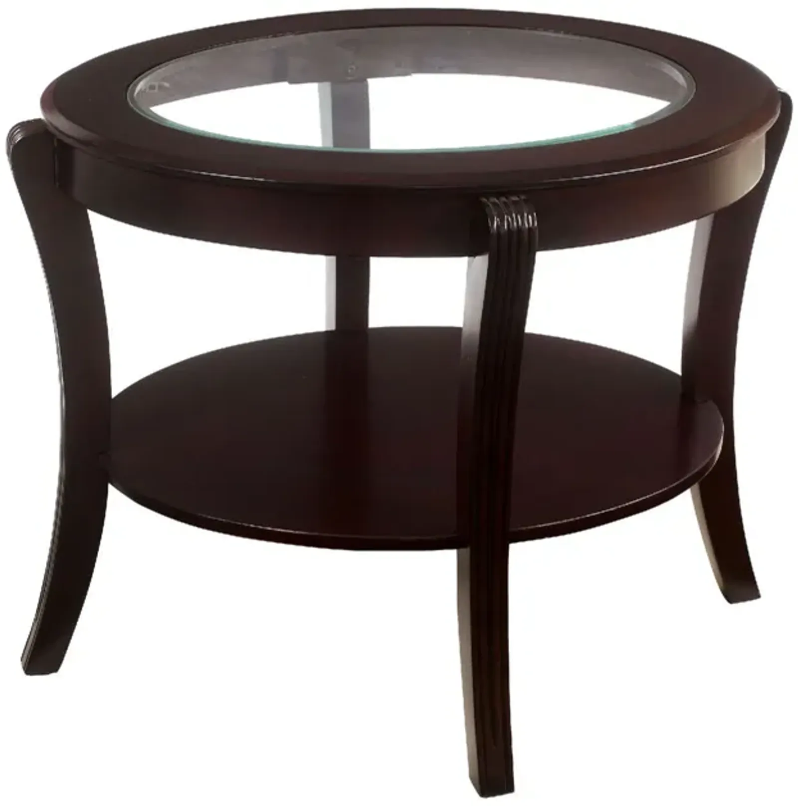 Finley Contemporary Style End Table, Expresso Finish-Benzara