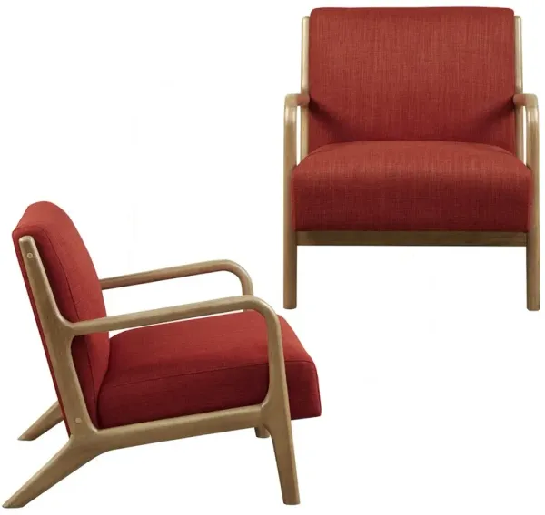 INK+IVY Novak Lounge Chair Set of 2 in Spice