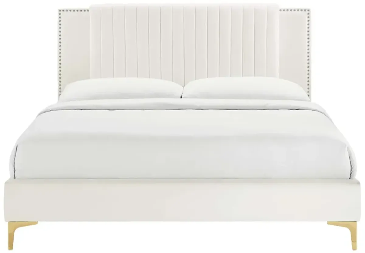 Modway - Zahra Channel Tufted Performance Velvet Queen Platform Bed