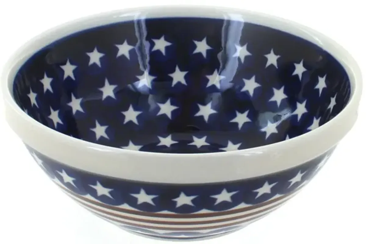Blue Rose Polish Pottery Zara Small Serving Bowl