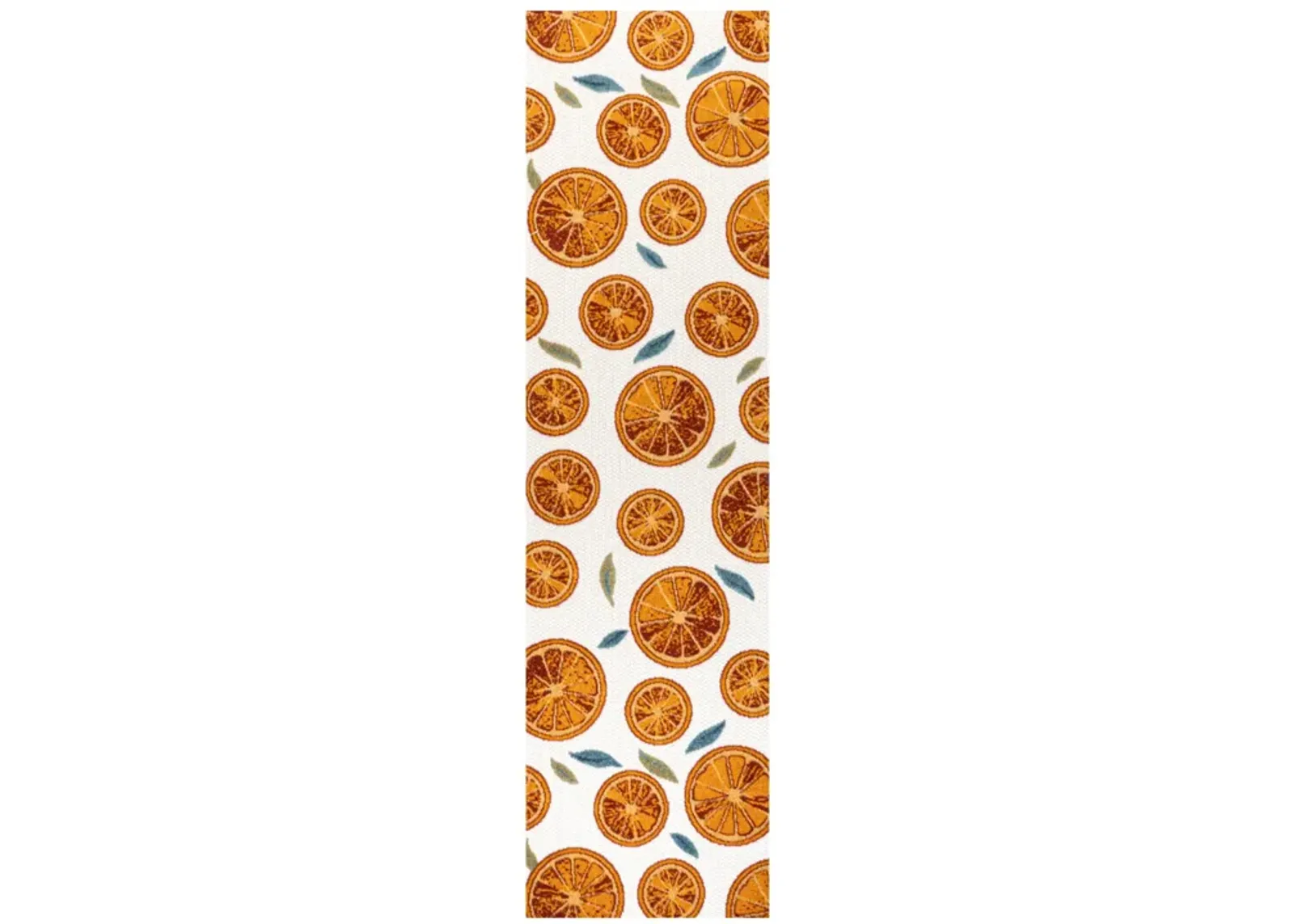 Aranciata Citrus Slice High-Low Indoor/Outdoor Area Rug