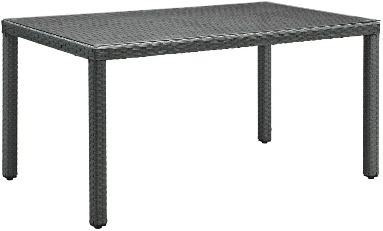 Modway - Sojourn 59" Outdoor Patio Dining Table Chocolate