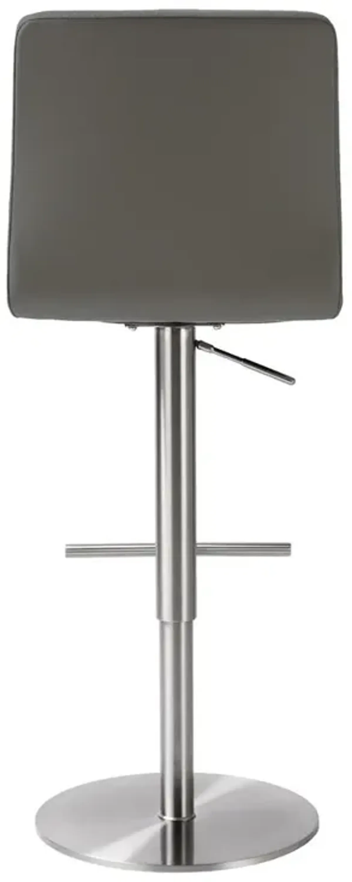 Belen Kox Luxe Adjustable Grey Vegan Leather Stool, Belen Kox