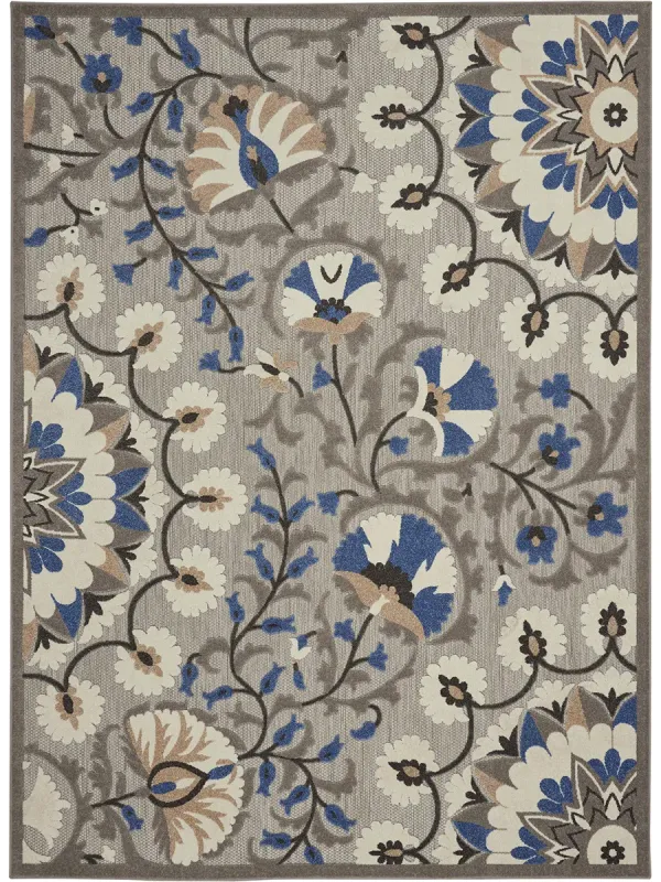 Aloha ALH20 Gray/Multicolor 5'3" x 7'5" Rug