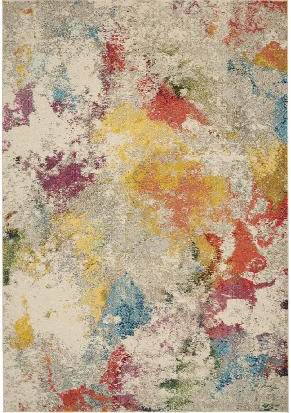 Celestial CES12 Ivory/Multicolor 6'7" x 9'7" Rug