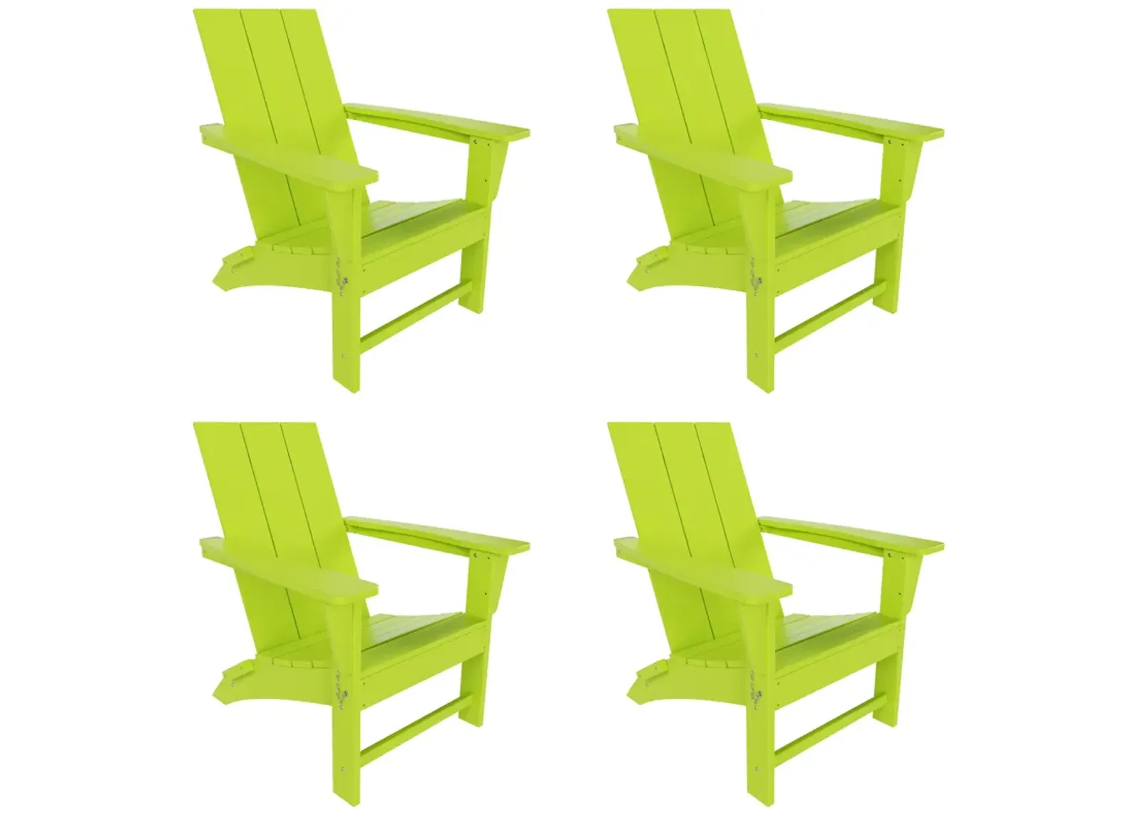 WestinTrends Modern Folding Adirondack Chair (Set of 4)