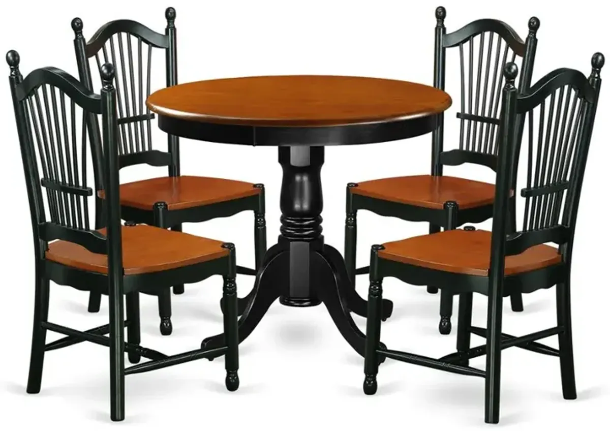 Dining Room Set Black & Cherry